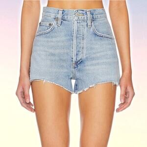 NWT AGOLDE Dee Vintage High Rise Short In Hazard Size 23